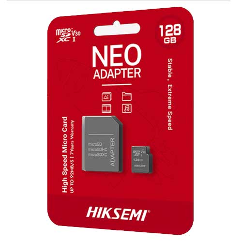 [HS-TF-C1-128G] hiksemi Carte mémoire M-SD 128Go Micro SDHC - Série C1 avec adaptateur Class 10