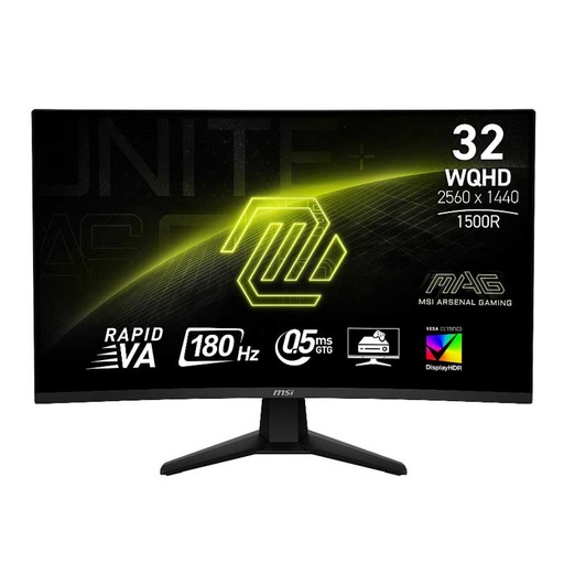 [9S6-3DC91M-001] Écran Gaming MSI MAG 32CQ6F 31.5" Incurvé QHD 180Hz