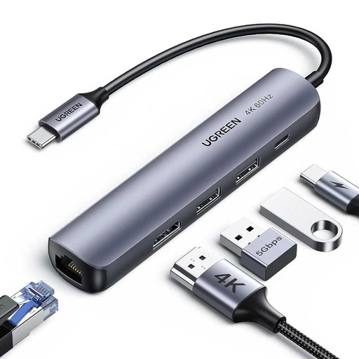 [10919] Mini Station d’accueil USB-C Ugreen 5-en-1 – HDMI 4K – PD 100W