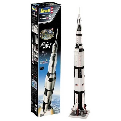 [03704] Coffret Cadeau Revell Apollo 11 Saturn V – Maquette Fusée Spatiale Complète