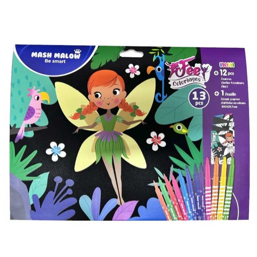 [BP-KR972150] Set de Coloriage Velours Fairy Velvet Mash'Malow Busquets
