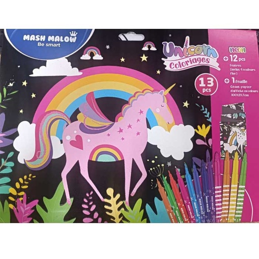 [BP-KR972151] Set de Coloriage Velours Unicorn Velvet Mash'Malow Busquets